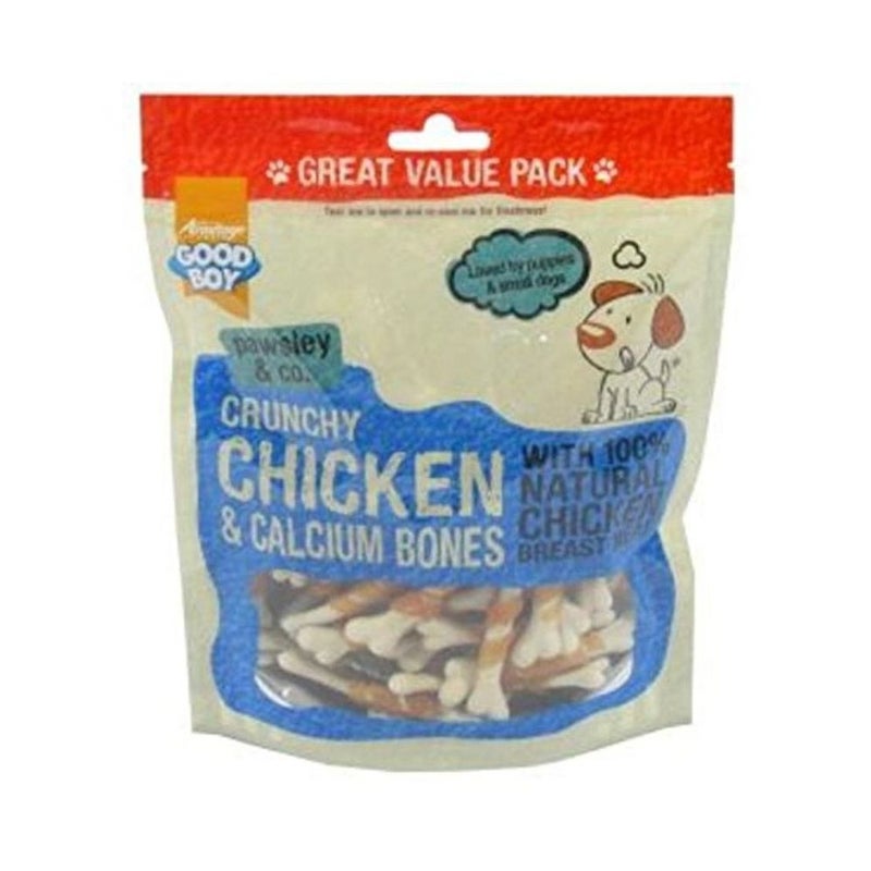 Good Boy Chicken & Calcium Bone Treats for Small Breed Dogs & Puppies